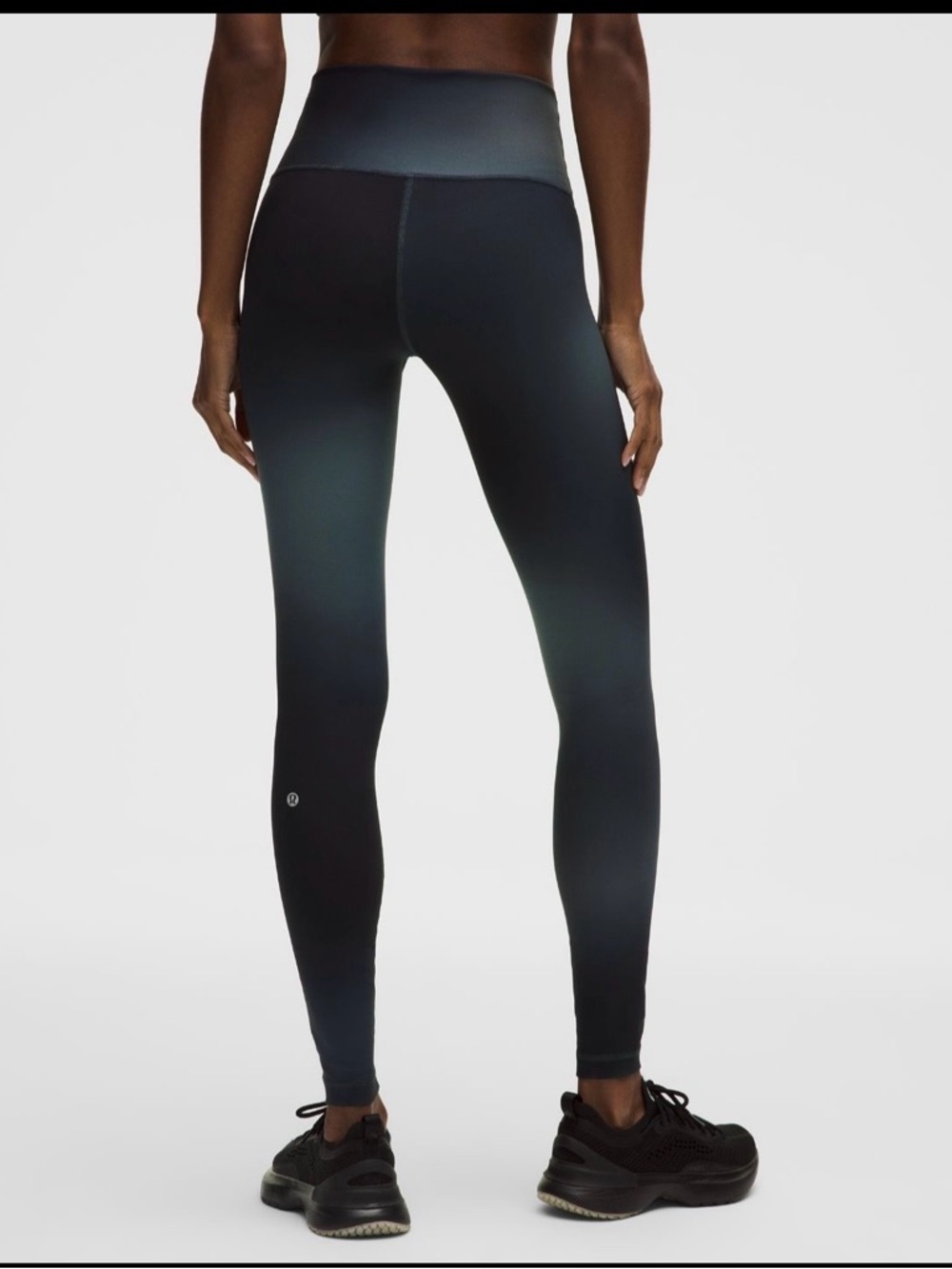 Worn Once Lululemon Midnight Haze Wunder Under HR Leggings Size 10 Inseam 28 - Picture 3 of 5